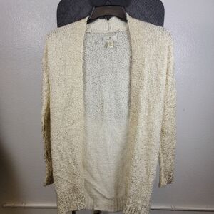 Ruby Moon Women's Cream Knit Open Cardigan Size XS
